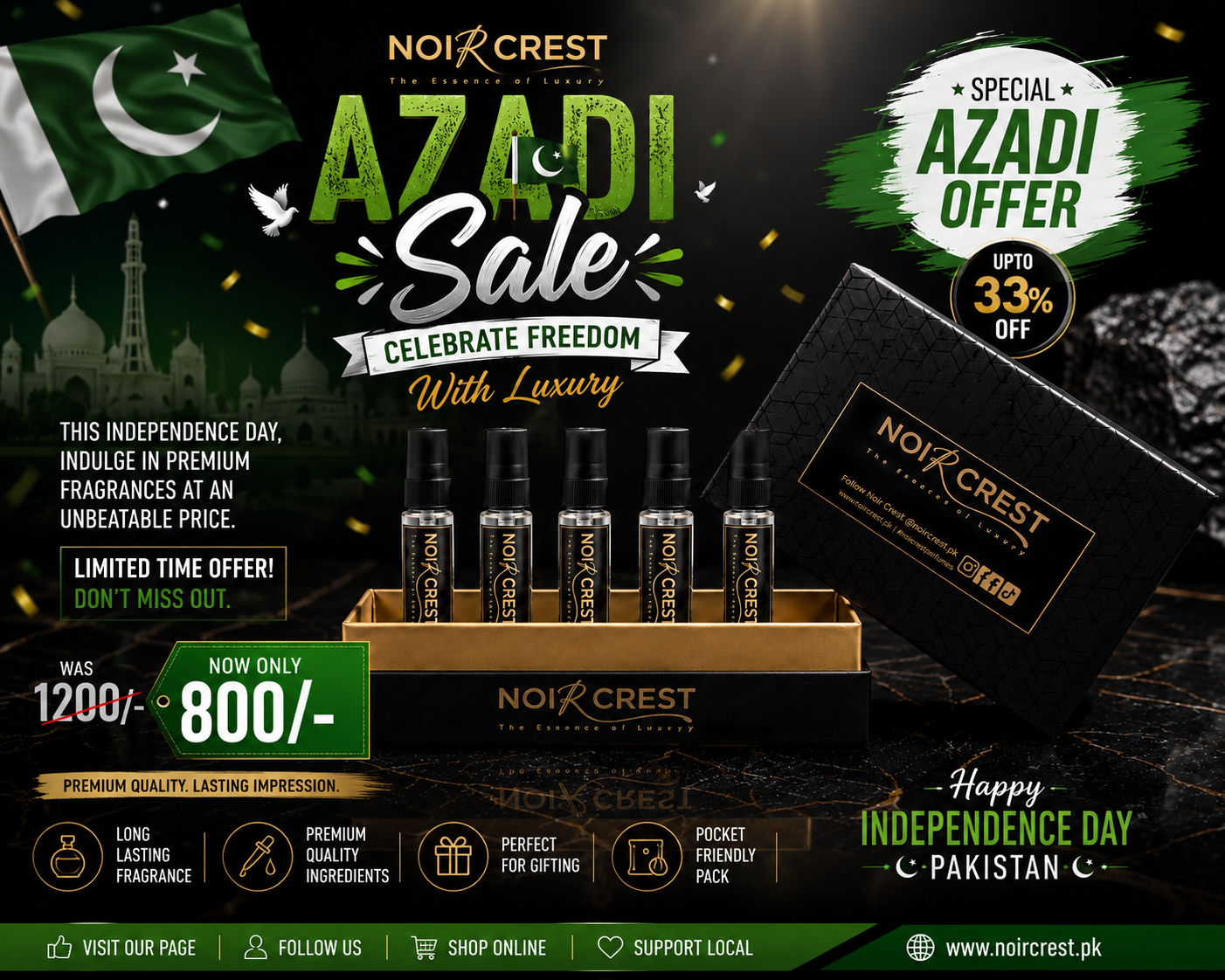 14August Sale Noircrest perfumes